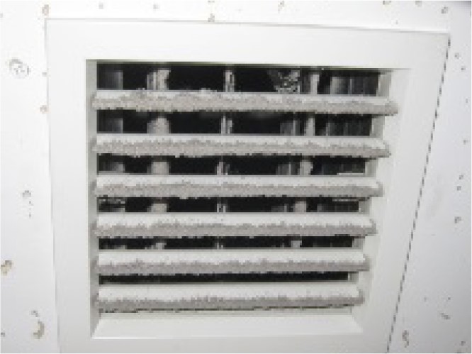Dirty ventilation vent
