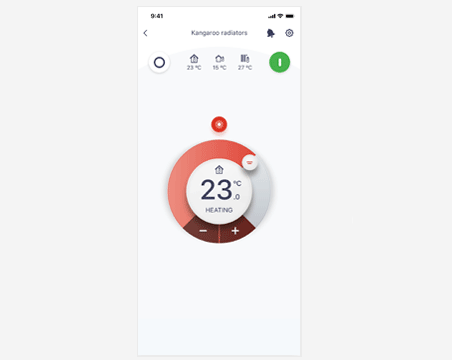 Heating controller on the Daikin Residential Controller